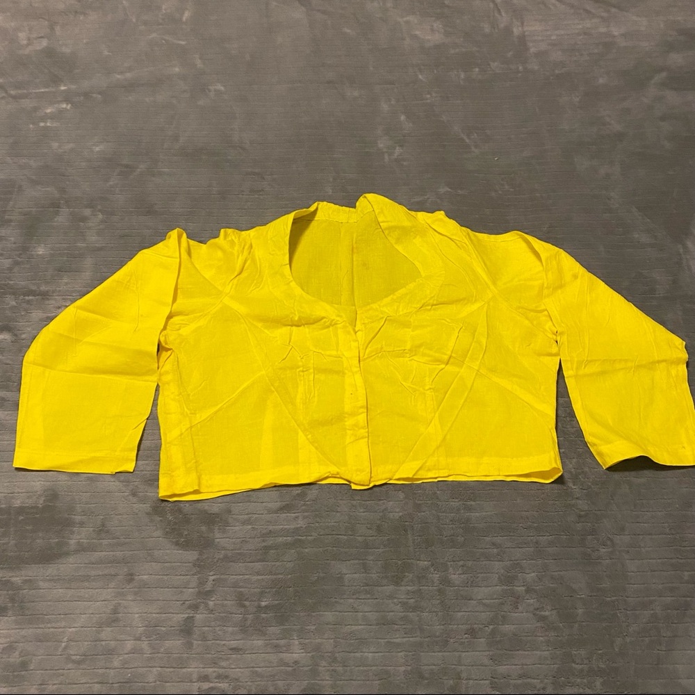 Yellow Saree Blouse
